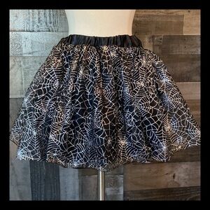 Spiderweb tutu skirt medium Halloween party whimsigoth  cute goth trick or treat